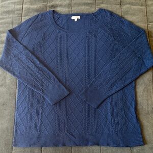 SOFT JOIE Lightweight Cable Knit Sweater